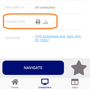 Once you select a lab, check out the Printing and Scanning capabilities Once you select a lab, check out the Printing and Scanning capabilities