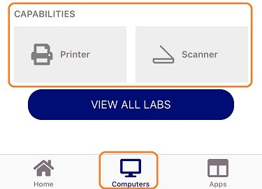 Tap the Computer icon and scroll down to search by Capability (Printer, Scanner) Tap the Computer icon and scroll down to search by Capability (Printer, Scanner)