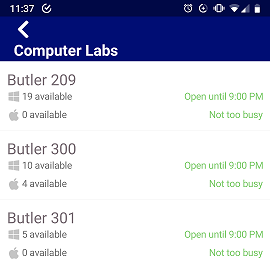 LabFind availability results