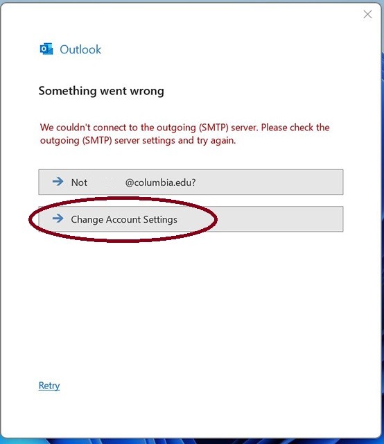 change settings