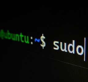 Image of computer terminal with text "ubuntu: ~$ sudo"