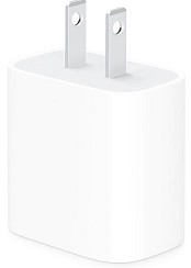 Image of white Apple USB-C 20W adapter