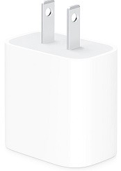 Apple USB-C 20W adapter Image of white Apple USB-C 20W adapter
