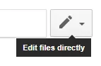 The pencil icon allows other users you share with to edit your file directly