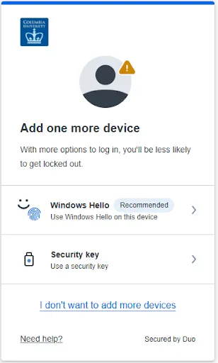 Add one more device
