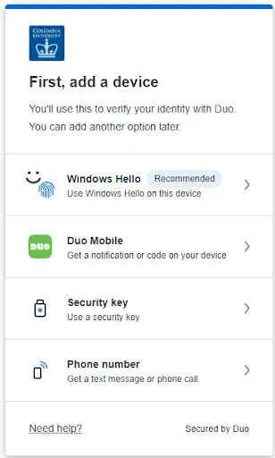 First, add a device