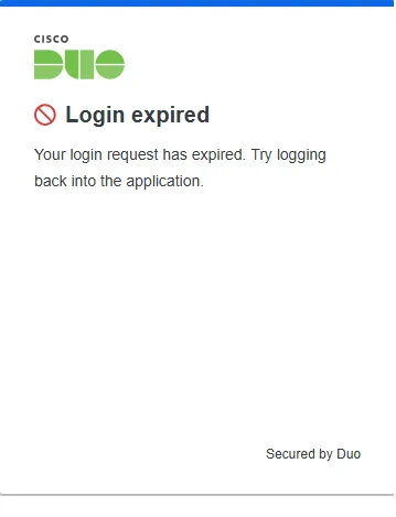 Login expired