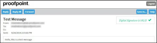 Proofpoint Test Message