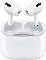 Image of white AirPods Pro with case 
