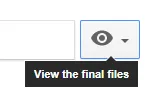 The eye icon indicates that other users you share with can only view the file you share with them